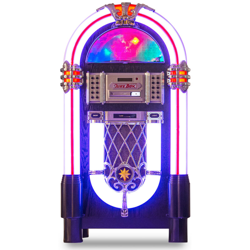 Retro Jukebox Wireless Sound System with Turntable & Reviews